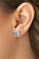 Paparazzi Flutter Fantasy - Silver Earrings