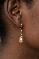 Paparazzi Teasable Teardrops - Gold Necklace