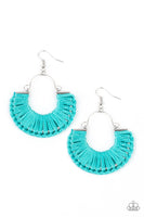 Paparazzi Threadbare Beauty - Blue Earrings