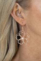 Paparazzi Petal Power - Rose Gold Earrings
