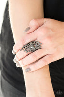 Paparazzi Modern Muse Black Ring - The Jewelry Box Collection 