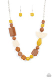 Paparazzi Tranquil Trendsetter - Yellow Necklace Convention 2021