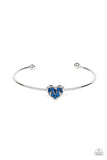 Paparazzi Heart of Ice - Blue Heart Bracelet