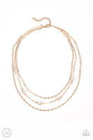 Paparazzi Offshore Oasis - Gold Necklace