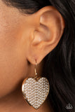 Paparazzi Romantic Reign - Gold Earrings