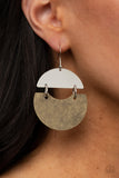 Paparazzi Watching The Sunrise - Brass Earrings