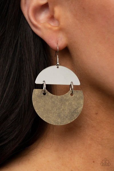 Paparazzi Watching The Sunrise - Brass Earrings