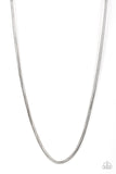 Paparazzi Victory Lap - Silver Men's Necklace - The Jewelry Box Collection 