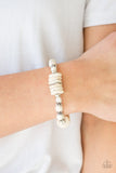 Paparazzi Sagebrush Serenade - White Bracelet