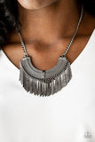 Paparazzi Impressively Incan - Black Necklace - The Jewelry Box Collection 