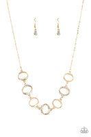 Paparazzi Inner Beauty - Gold Necklace and Matching Earrings