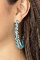 Paparazzi In The Clear - Blue Acrylic Earrings