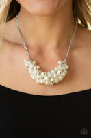 Paparazzi Grandiose Glimmer - White Necklace - The Jewelry Box Collection 