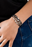 Paparazzi Cut the cord Black Bracelet - The Jewelry Box Collection 