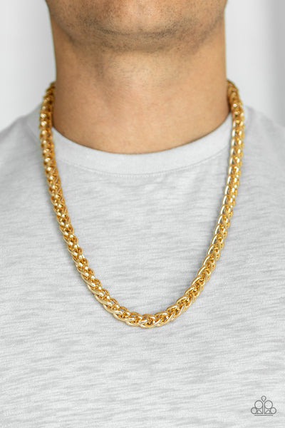 Paparazzi Big Talker - Gold Necklace