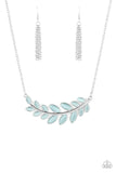 Paparazzi Frosted Foliage Blue Necklace - The Jewelry Box Collection 