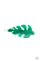 Paparazzi LEAF Your Mark - Green Hair Clip - The Jewelry Box Collection 