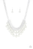 Paparazzi 5th Avenue Fleek White Pearl Necklace - The Jewelry Box Collection 