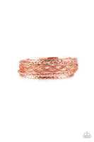 Paparazzi Straight Street Copper Bracelet - The Jewelry Box Collection 