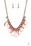 Paparazzi Fashionista Flair - Copper Necklace - The Jewelry Box Collection 