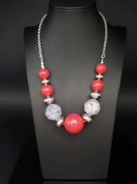 Paparazzi Daytime Drama - Red Beads - Necklace and matching Earrings