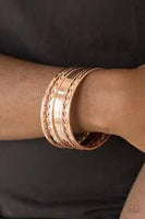 Paparazzi Basic Blend - Rose Gold - Bracelet - The Jewelry Box Collection 