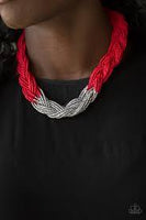 Paparazzi Brazilian Brilliance - Red Necklace - The Jewelry Box Collection 