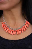 Paparazzi Bead Binge Necklace Paparazzi SPRING 2019 EMP - Coral orange Necklace and matching Earrings - The Jewelry Box Collection 