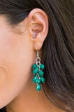 Paparazzi Fabulously Flamenco - Green - Earrings - Fashion Fix / Trend Blend