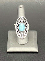 Paparazzi Gleam Big Blue Ring - The Jewelry Box Collection 