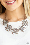 Paparazzi Budding Beauty - Copper Necklace