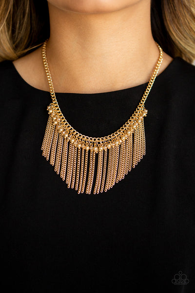 Paparazzi Divinely Diva - Gold Necklace