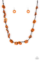 Paparazzi Necklace Waikiki Winds - Orange