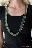 Paparazzi Colorful Calamity - Green Necklace