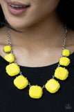 Paparazzi Prismatic Prima Donna Yellow Necklace Exclusive
