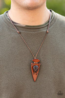 Paparazzi Hold Your ARROWHEAD Up High - Black Urban Necklace