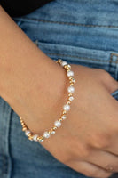 Paparazzi decadently dainty gold bracelet - The Jewelry Box Collection 