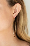 Paparazzi Pump up the volume gold hoop earring